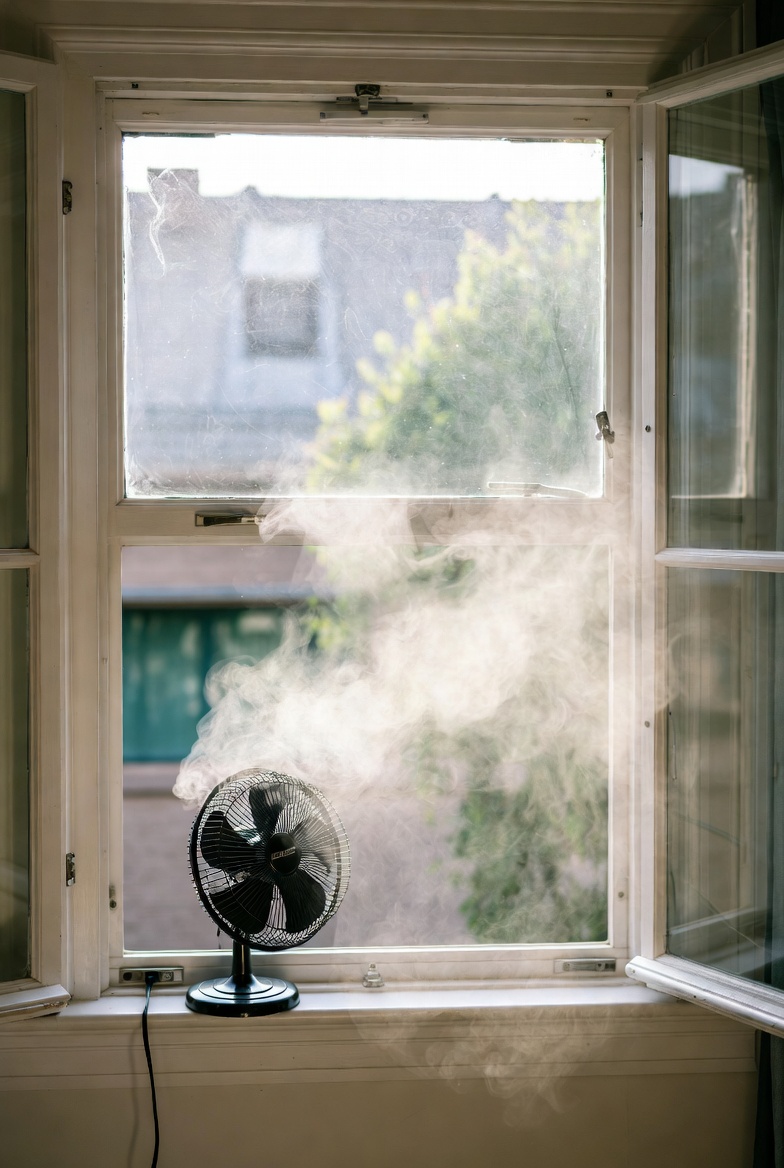 小房空污日：一天三次換氣的最佳窗口（用 PM 趨勢找低谷，不在尖峰開窗）